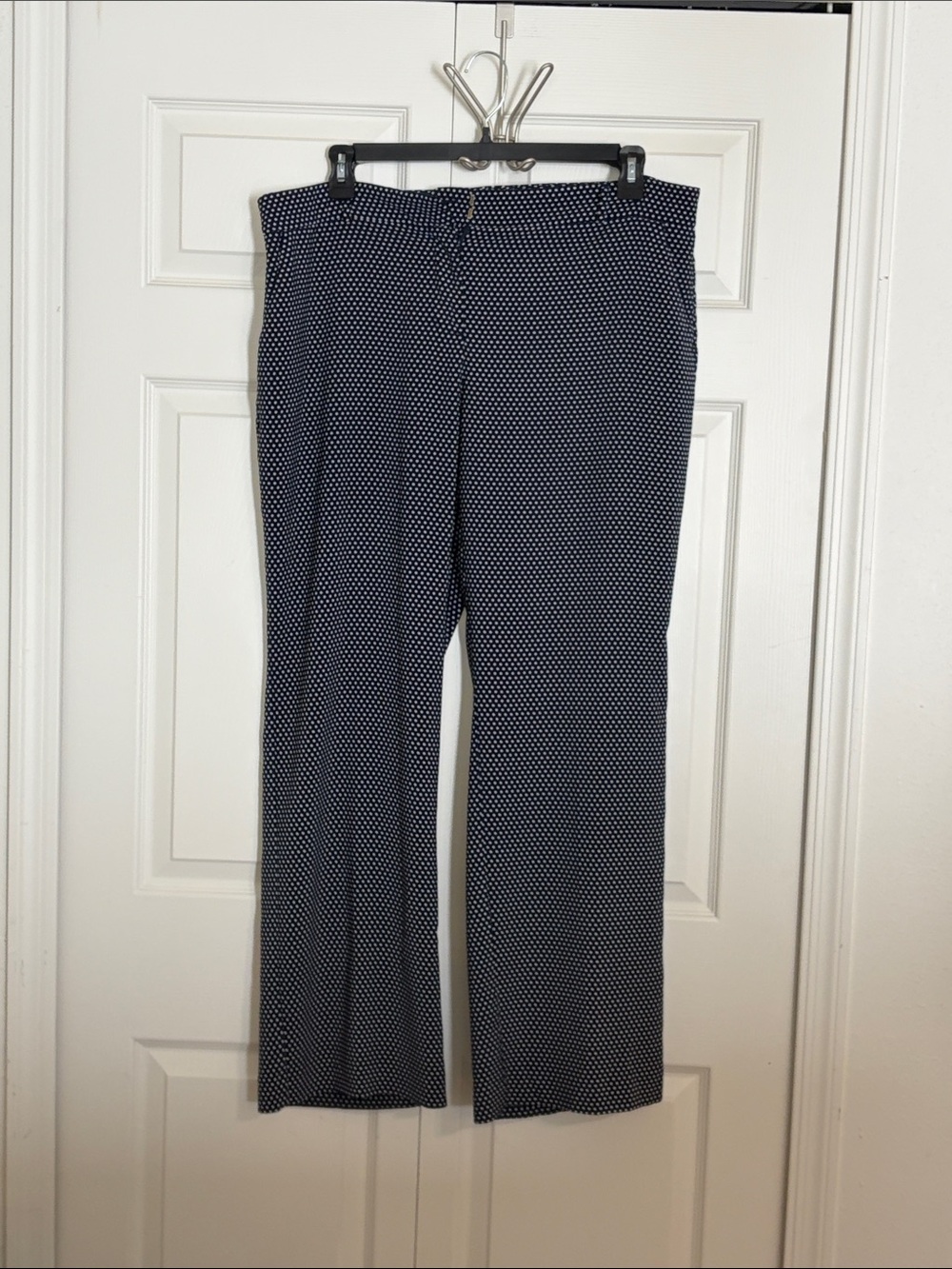 Charter Club Navy Polka Dot Trousers
